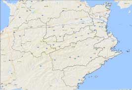 Google Maps(地形図)